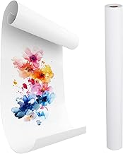 Paper Roll Painting Children, 44 cm x 15 m, White Painting Paper Children, Versatile Painting Roll for Children, Recycled Flipchart Paper & Poster Paper, Ideal for Drawing, Sketching, Crafts & School