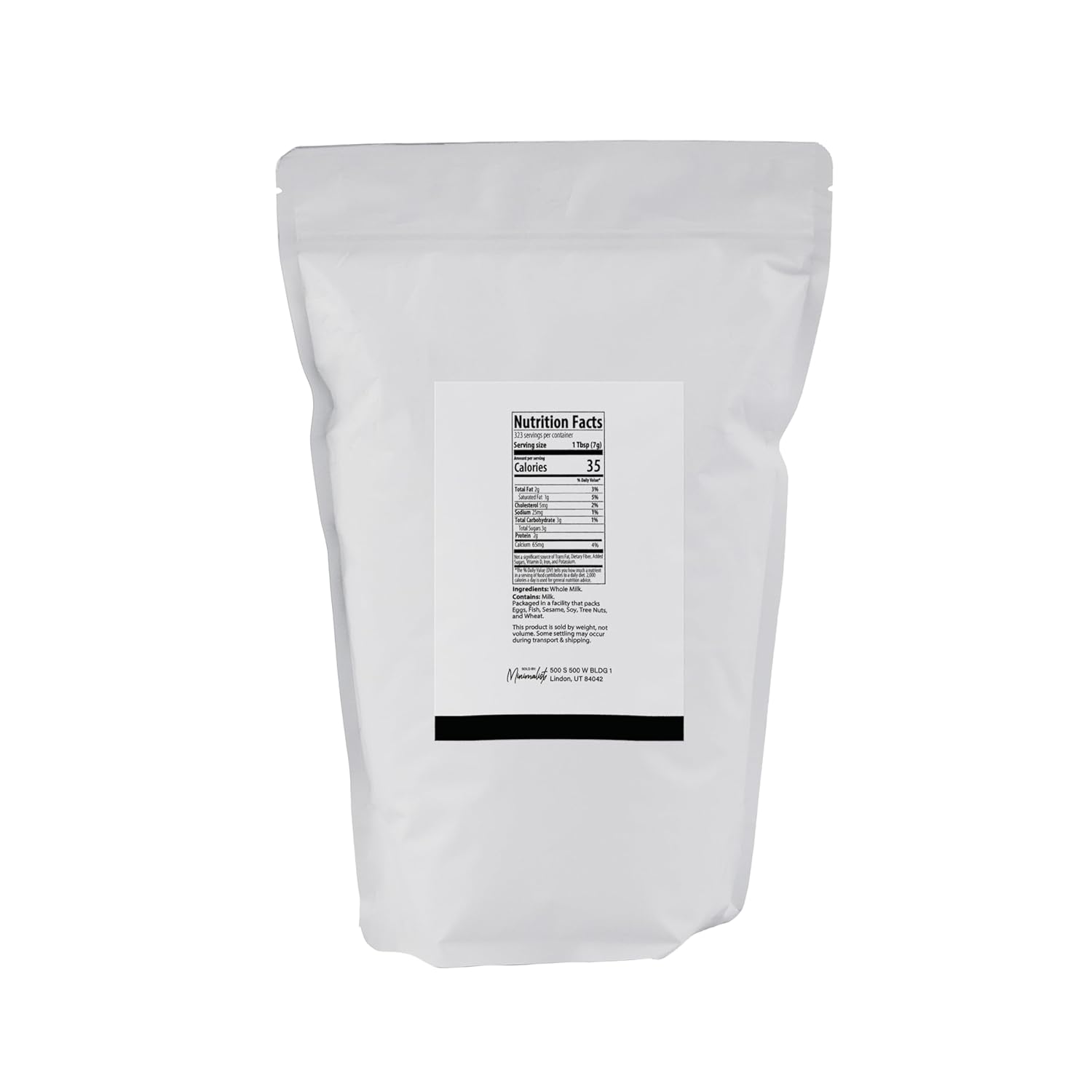 Minimalist Whole Milk Powder, Ideal for Baking and Cooking (5 Pound)