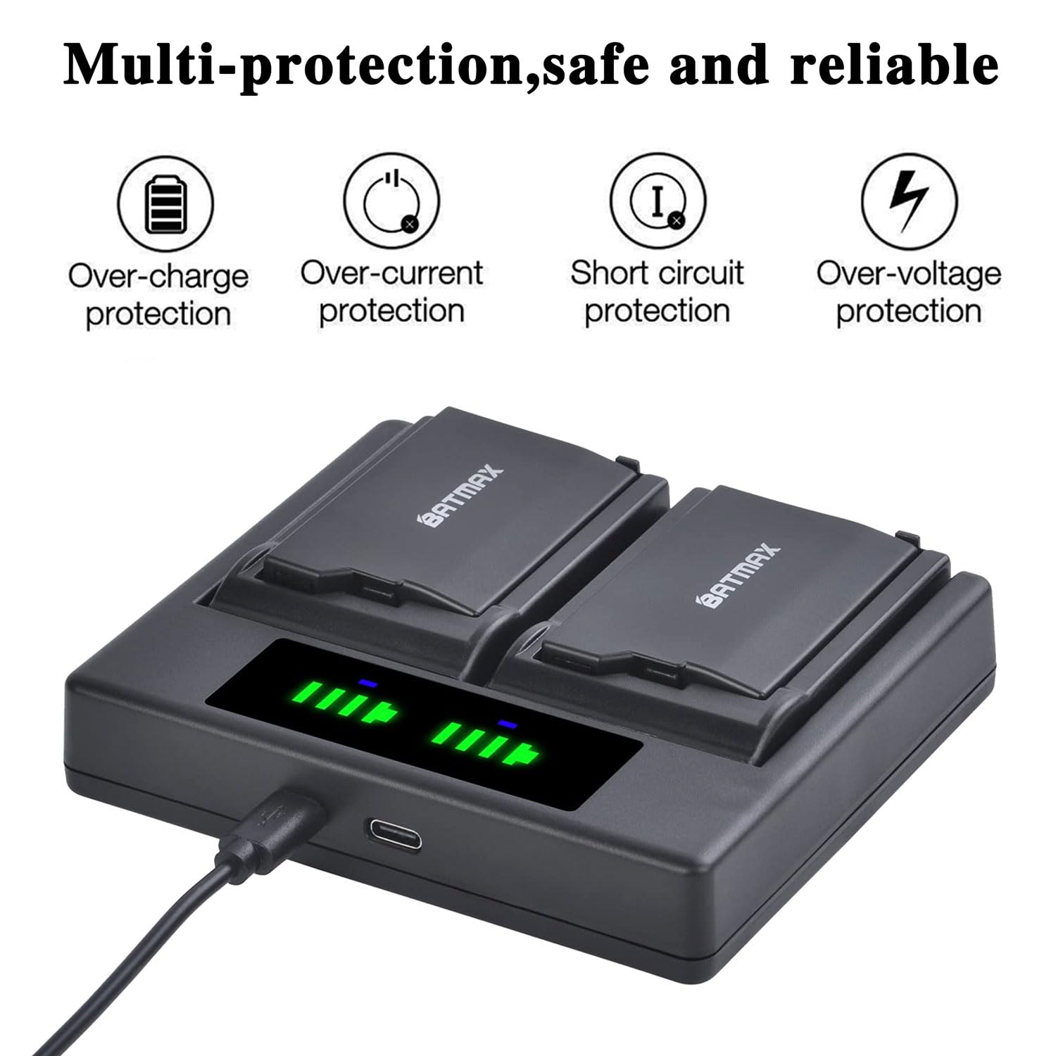 Amazon.com: Batmax 2Pcs 2400mAh PSP-2000 Battery + LED Dual USB