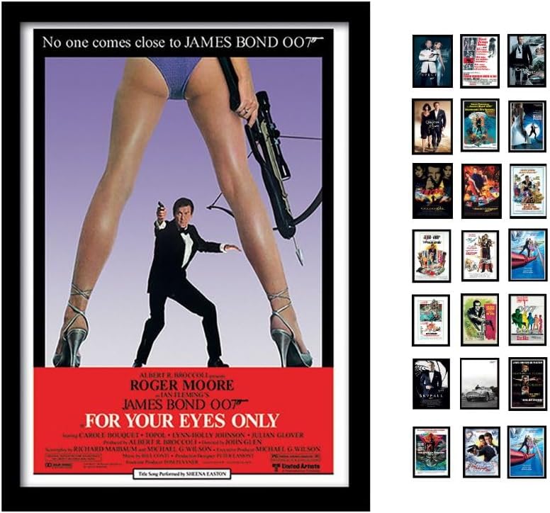 James Bond For Your Eyes Only A3 Framed Print