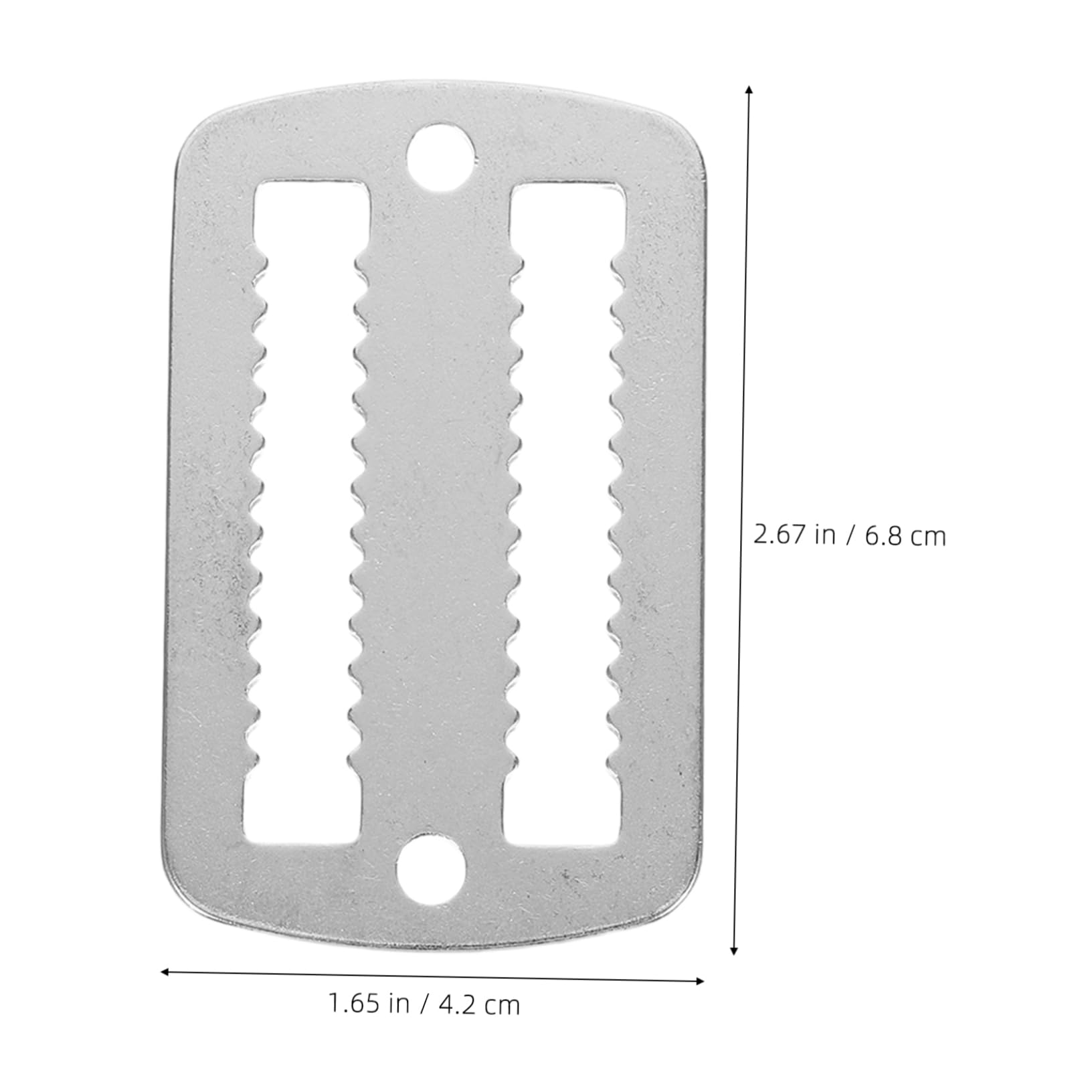 SUPVOX 2pcs Diving Belt Buckle Clips with Serrated Design Stainless Steel Webbing Belt Retainers for Secure Gear Management in Scuba Diving and Snorkeling Activities