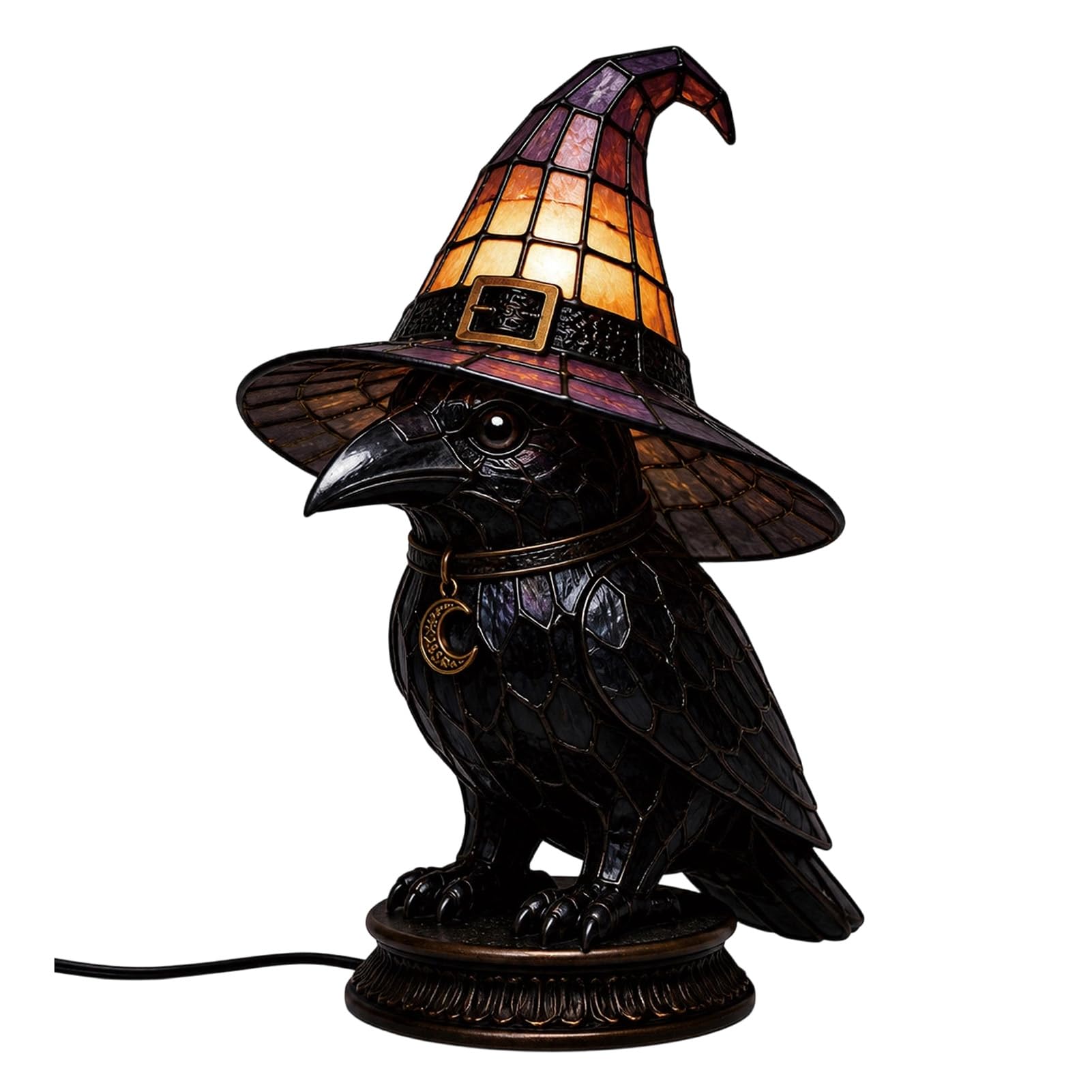 Troxel Witch Hat Lamp LED Light Gothic Decor Warm Glow Night Light for Bedroom Mantel Bookshelf Entryway Halloween Party Witchy Room F S