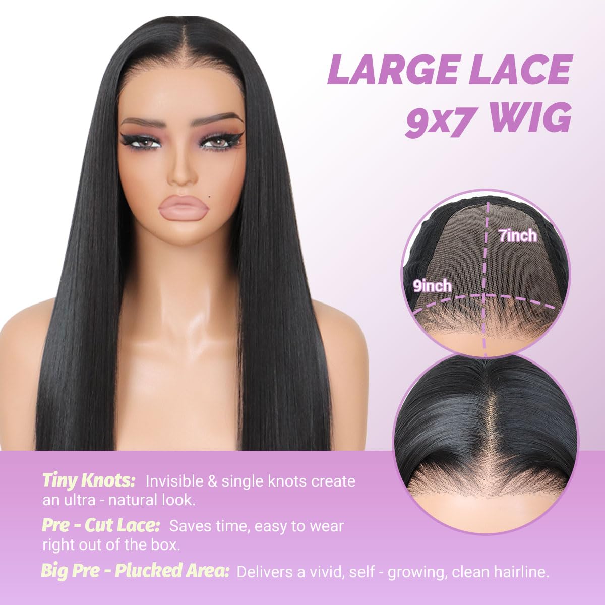 Amazon.com : U&A Hair 9x7 Glueless Synthetic Lace Front  display picture 2