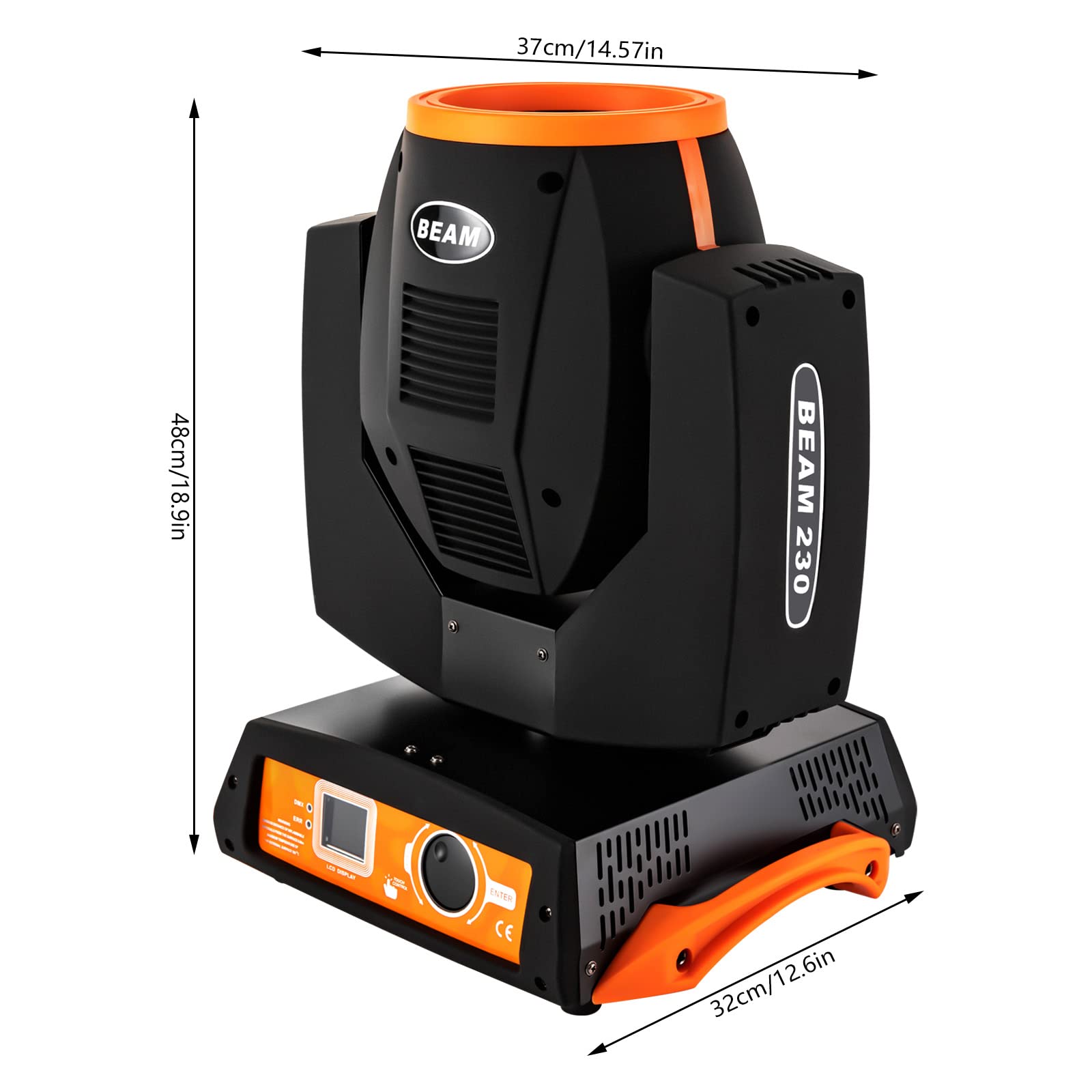 7R 230W Discolicht Partylicht Beam Sharpy Moving Head Light 17 Gobos RGBW Beam Lights 14 Farben Led Moving Head Light Dj Lights 16CH DMX512 Sound Control für Kirche Hochzeit Disco Party