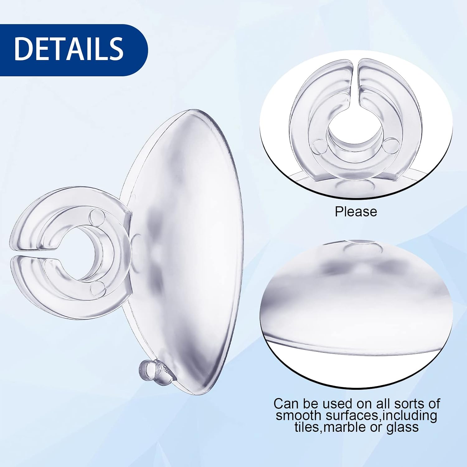 Skyley Christmas Light Holders Mini Hang Christmas Light Clips Suction Cup Clips Shower Suction Cup Hooks Outdoor Seasonal Lighting Hooks for Window Glass Home Bathroom Kitchen(200 Pcs)