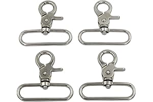 DGOL Heavy Duty Suspender Clips: 8-Piece Zinc Alloy Swivel Trigger Clip Hook