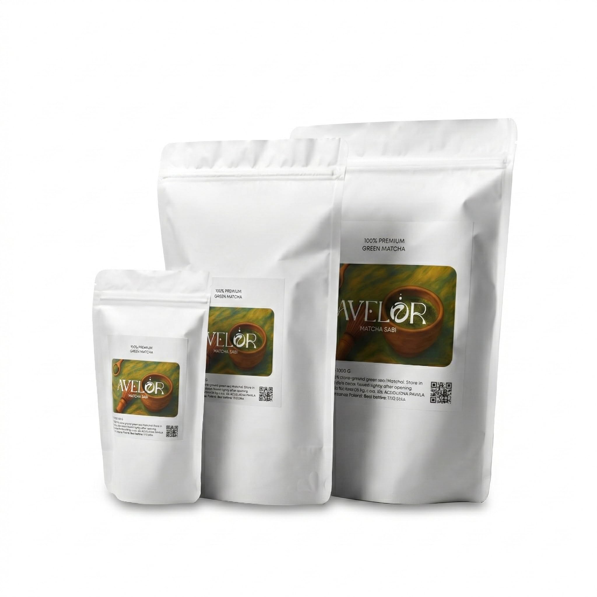 Avelor Sabi Matcha Herbata w Proszku (500 g) – Opakowanie Gastronomiczne – Authentic Ceremonial Grade – Czystość Potwierdzona Laboratoryjnie (Bez Pestycydów) – Dla Baristów, Kawiarni i HoReCa