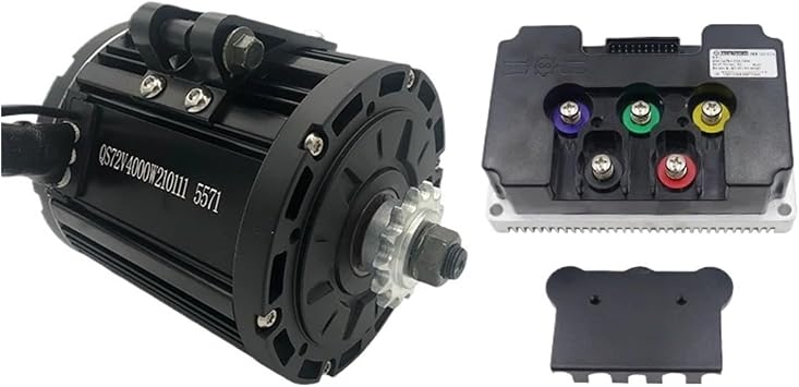 Mid Drive Motor, QS138 4KW Peak 10KW 90H PMSM Mid Drive Motor Kit with Fardriver ND72680 350A ControllerSprocket Type
