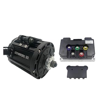 Mid Drive Motor QS138 4KW Peak 10KW 90H PMSM Kit with Fardriver ND72680 350A ControllerBelt Type