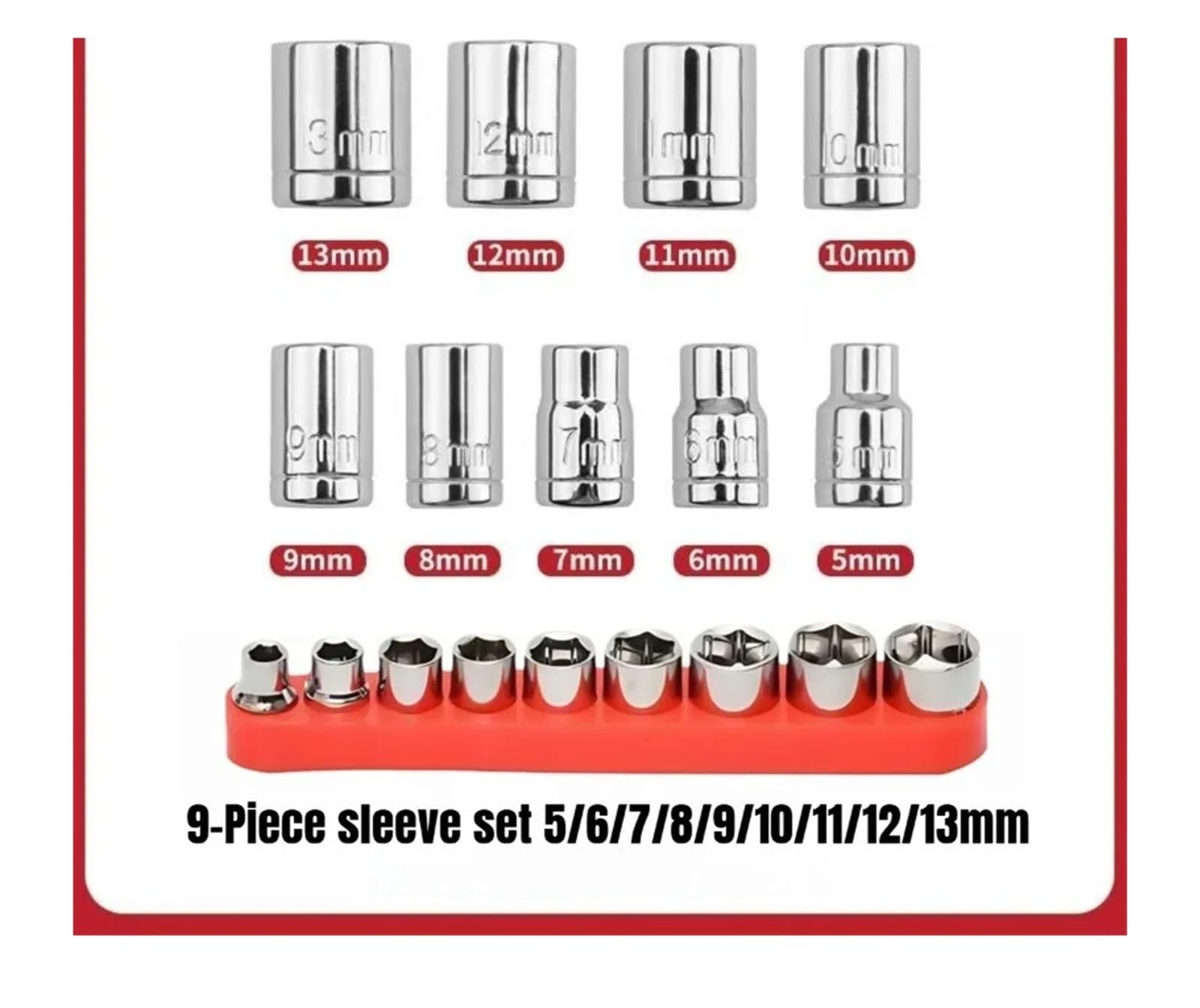 Jeu de clés 5-13mm, matériel d'outils de réparation de moto et de vélo