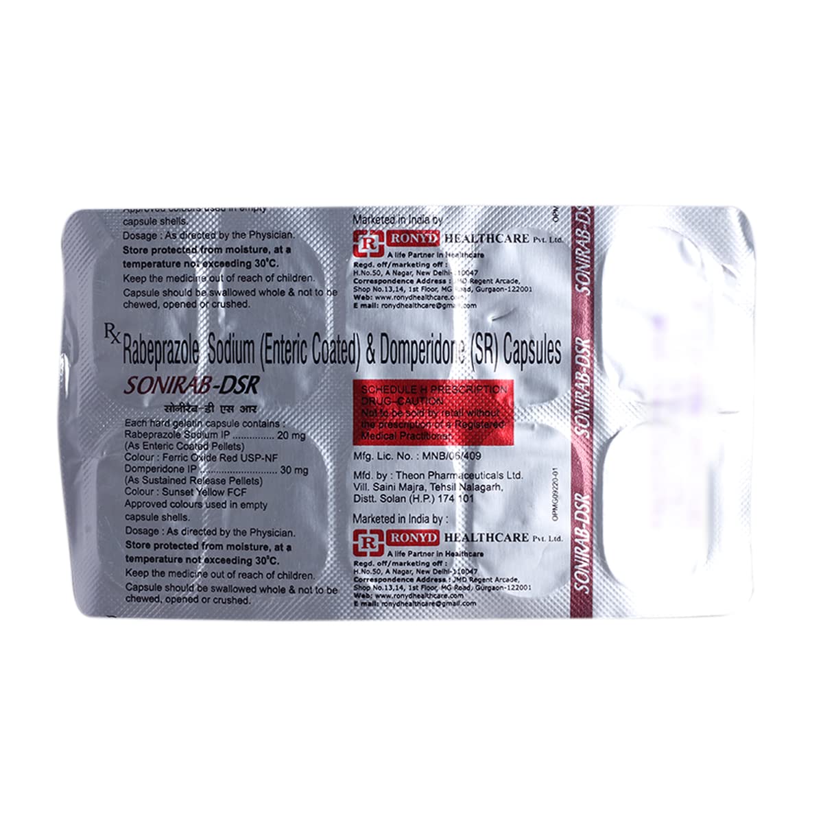 Sonirab-DSR - Strip of 10 Capsules