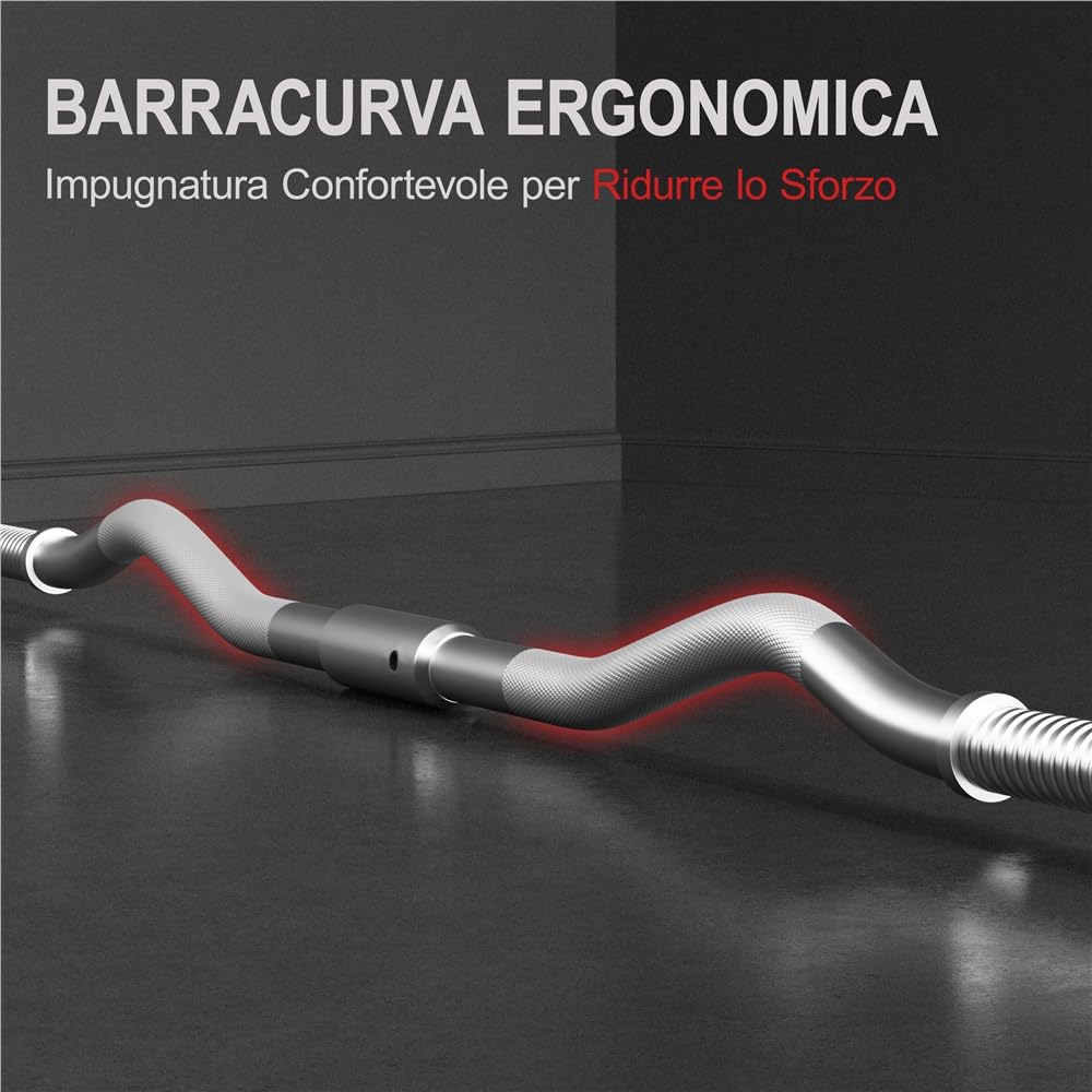 Yaheetech Set Manubri Pesi Sollevamento in Ferro Bilanciere con Piastre 2,5 kg/5kg per Bodybulding/Manubri/Bracciate/Squat Barra Curl