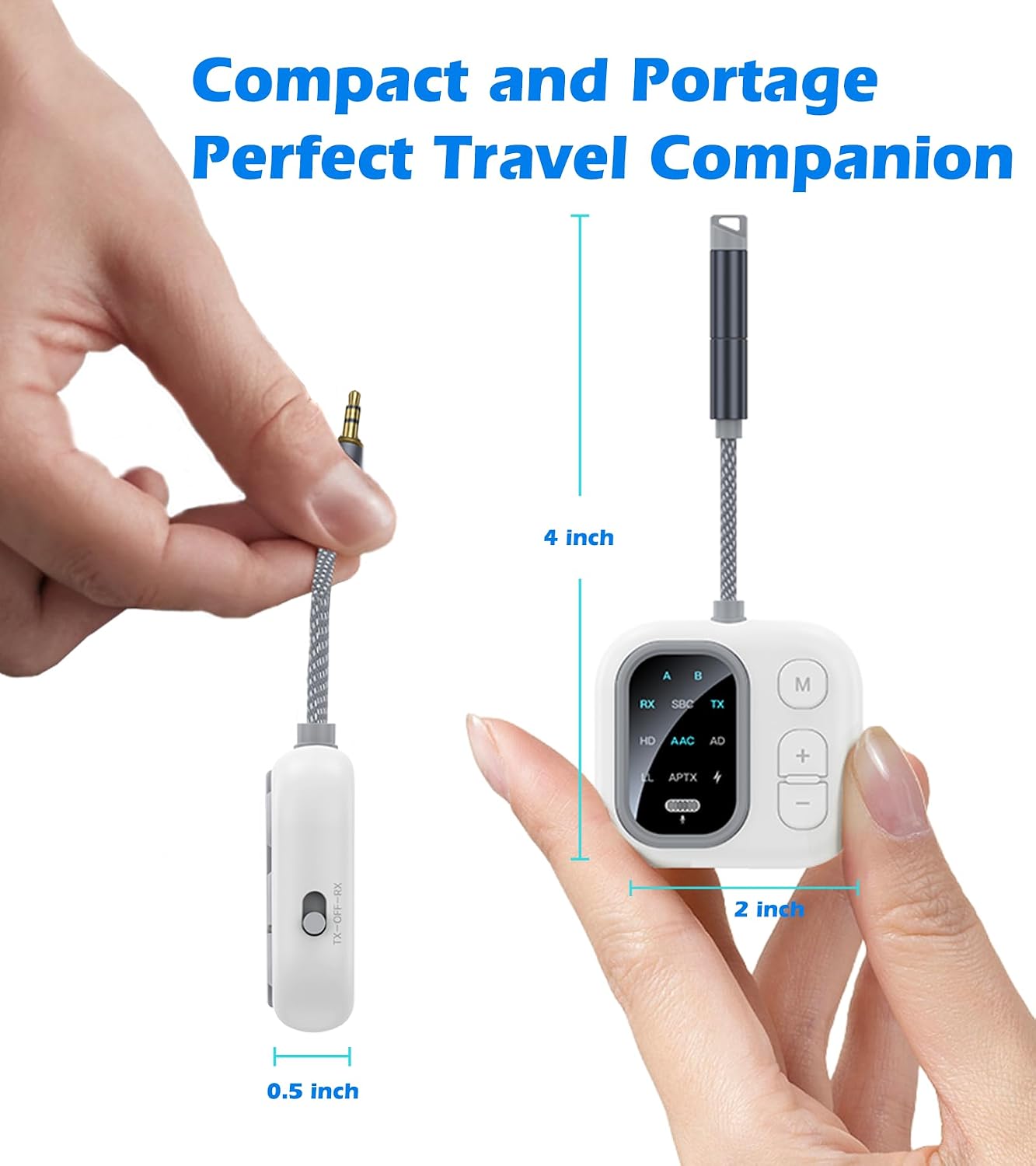 Airplane Bluetooth Adapter for Headphones AptX Low Latency