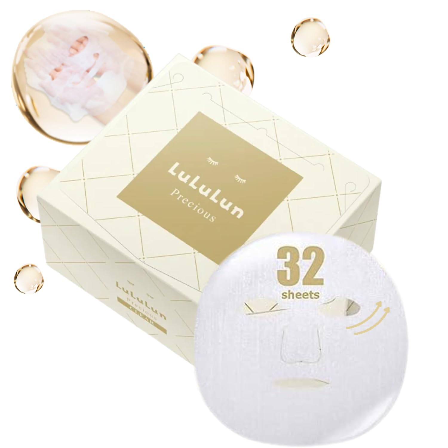 Lululun 32 EA Organic Face Mask for Women & Men | Anti Aging Face Masks Skincare, Japanese Daily Facial Mask with Green Tea Peptides & Shiso Leaf Extract for Dull, Even Toning Skin PRECIOUS CLEAR Lululun 32 EA Organic Face Mask for Women & Men | Anti Aging Face Masks Skincare, Japanese Daily Facial Mask with Green Tea Peptides & Shiso Leaf Extract for Dull, Even Toning Skin PRECIOUS CLEAR