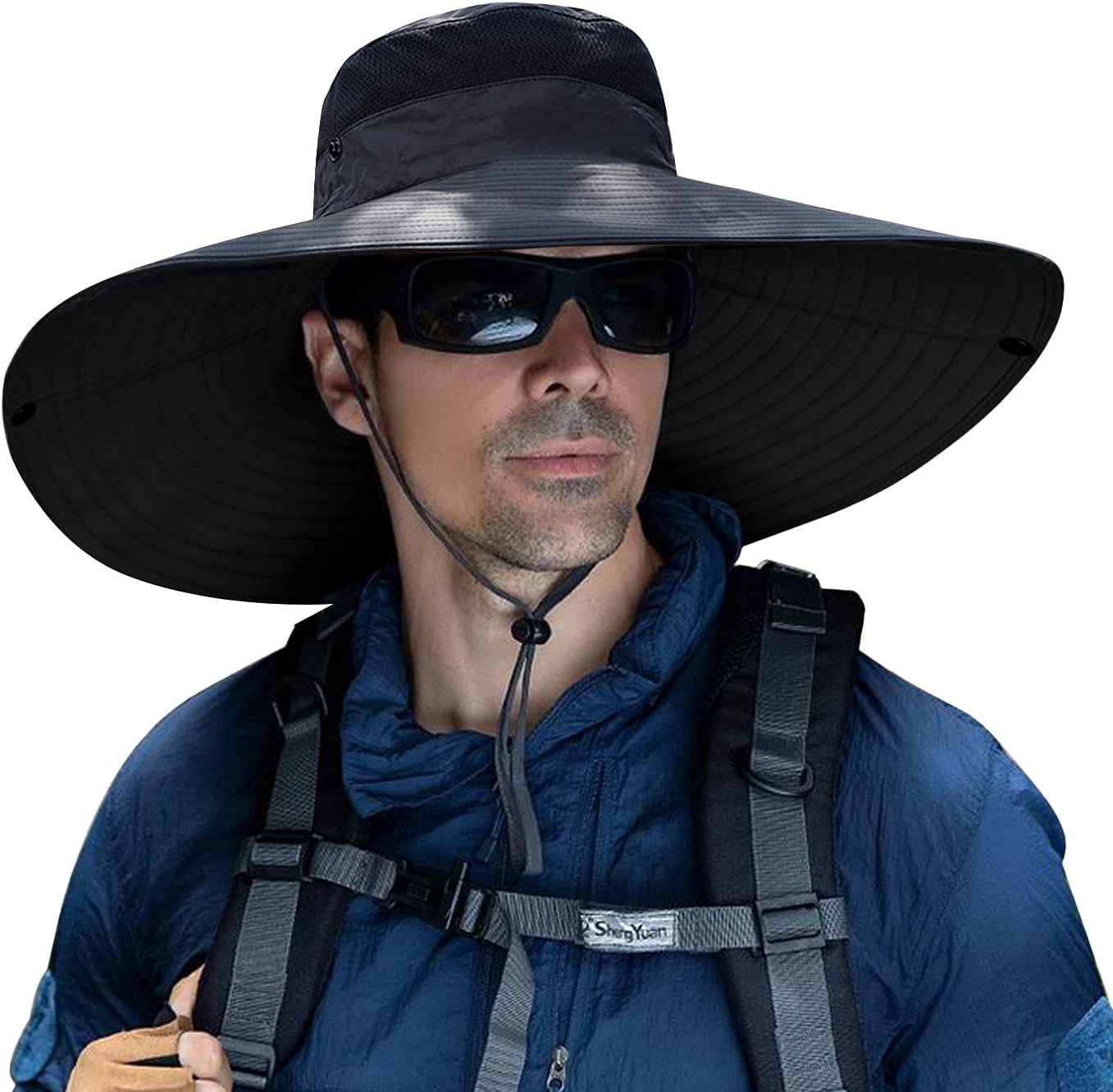 6" Wide Brim Sun Protection Hat Outdoor Unisex Bucket Hats for Hiking Beach Fishing Safari Garden Lawn Yard Work Kayaking