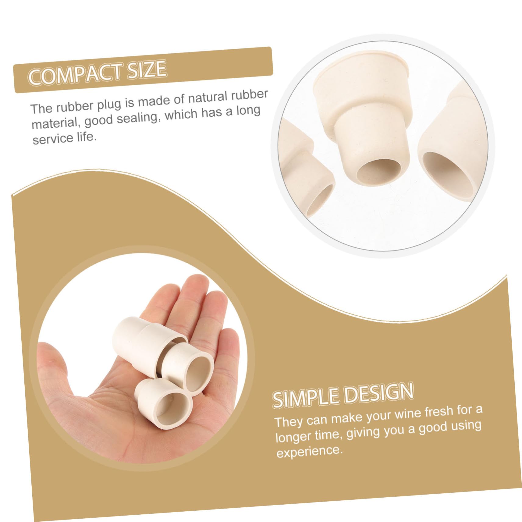 MAGICLULU 5 Ensembles Lot De 5 En Caoutchouc À Usage Quotidien Pour Verrerie Bouteilles Tubes À Essai Pour Pichets De Laboratoire Pour 30 pièces * 5