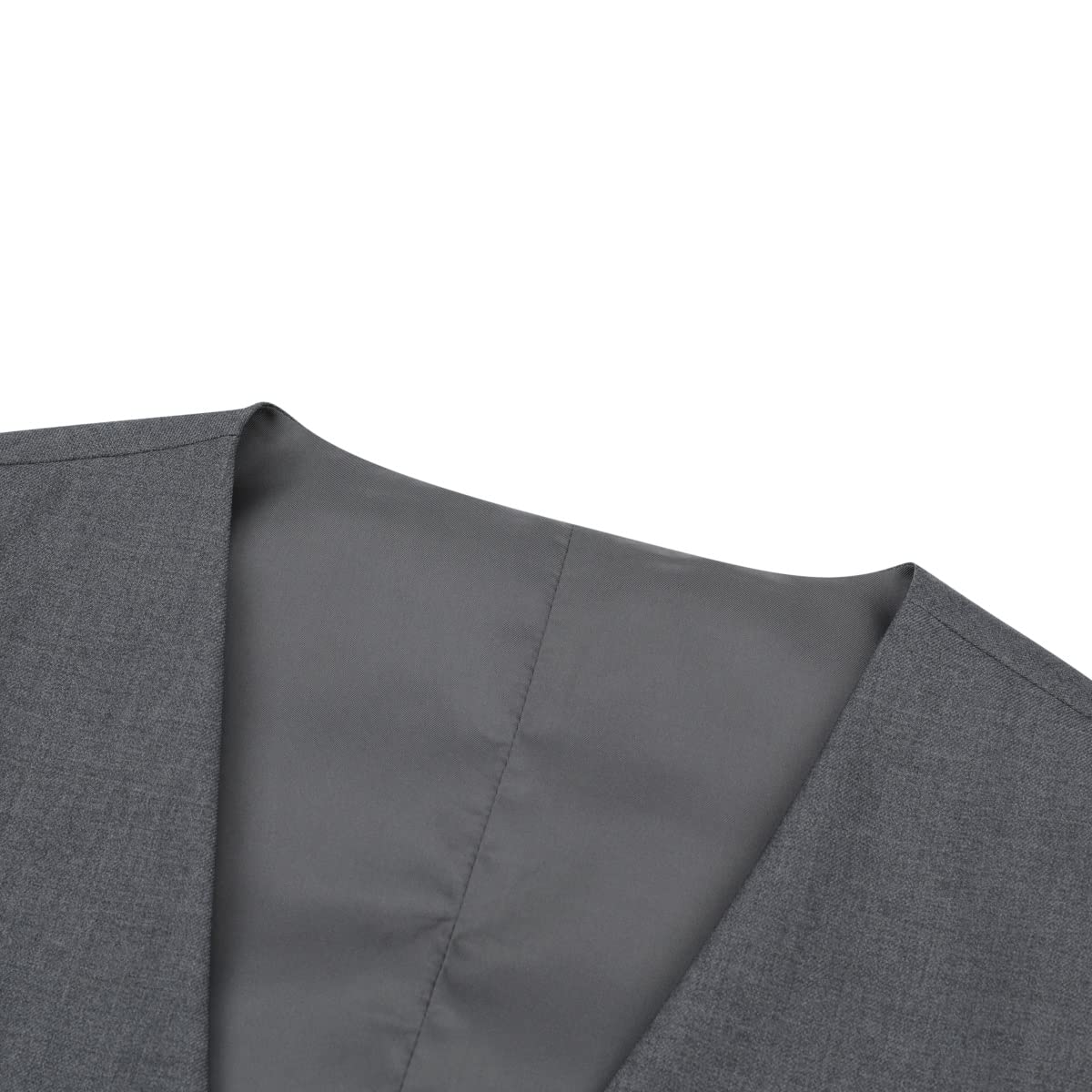 Allthemen Męska kamizelka slim fit, dekolt w serek, bez rękawów, na ślub biznesowy