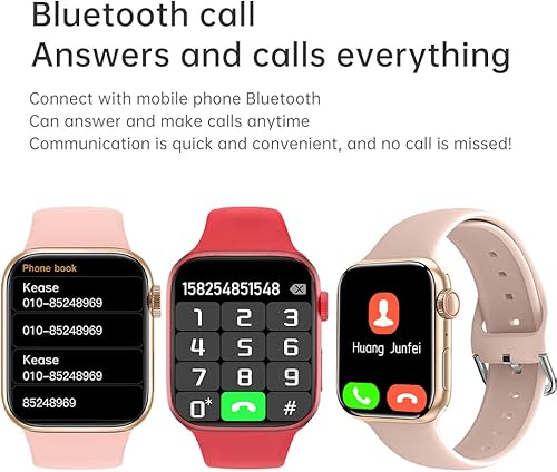 Miniatura 3 de 321OU Reloj inteligente para hombres, mujeres y niños, compatible con teléfonos Android, reloj inteligente Bluetooth de 2.19 pulgadas, pantalla