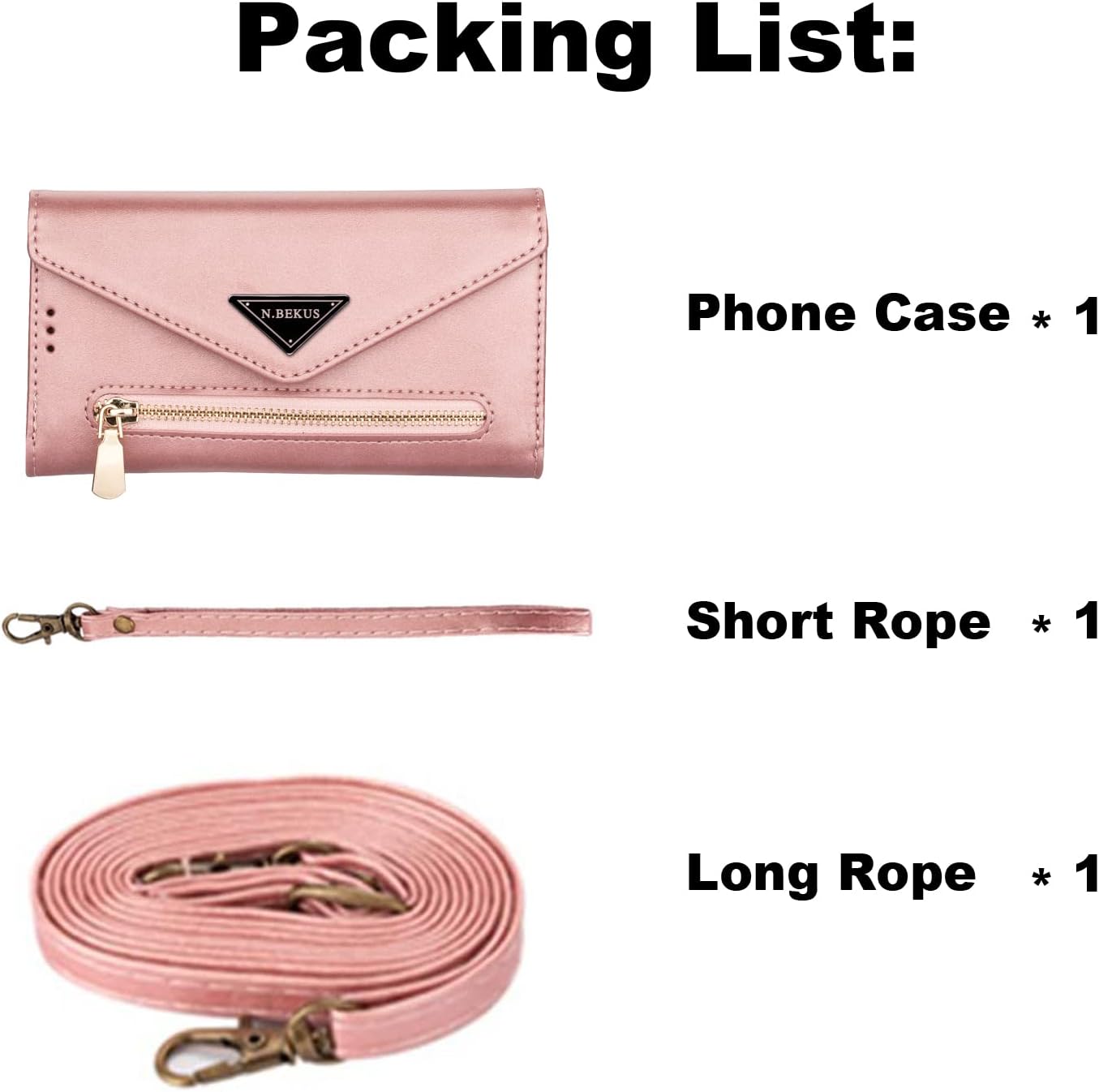 Wallet Case for iPhone X/iPhone Xs, Women Matte Leather with Viewing Stand Camera Lens Protection Shockproof Multiple Card Holders Cover with Shoulder and Wrist Straps