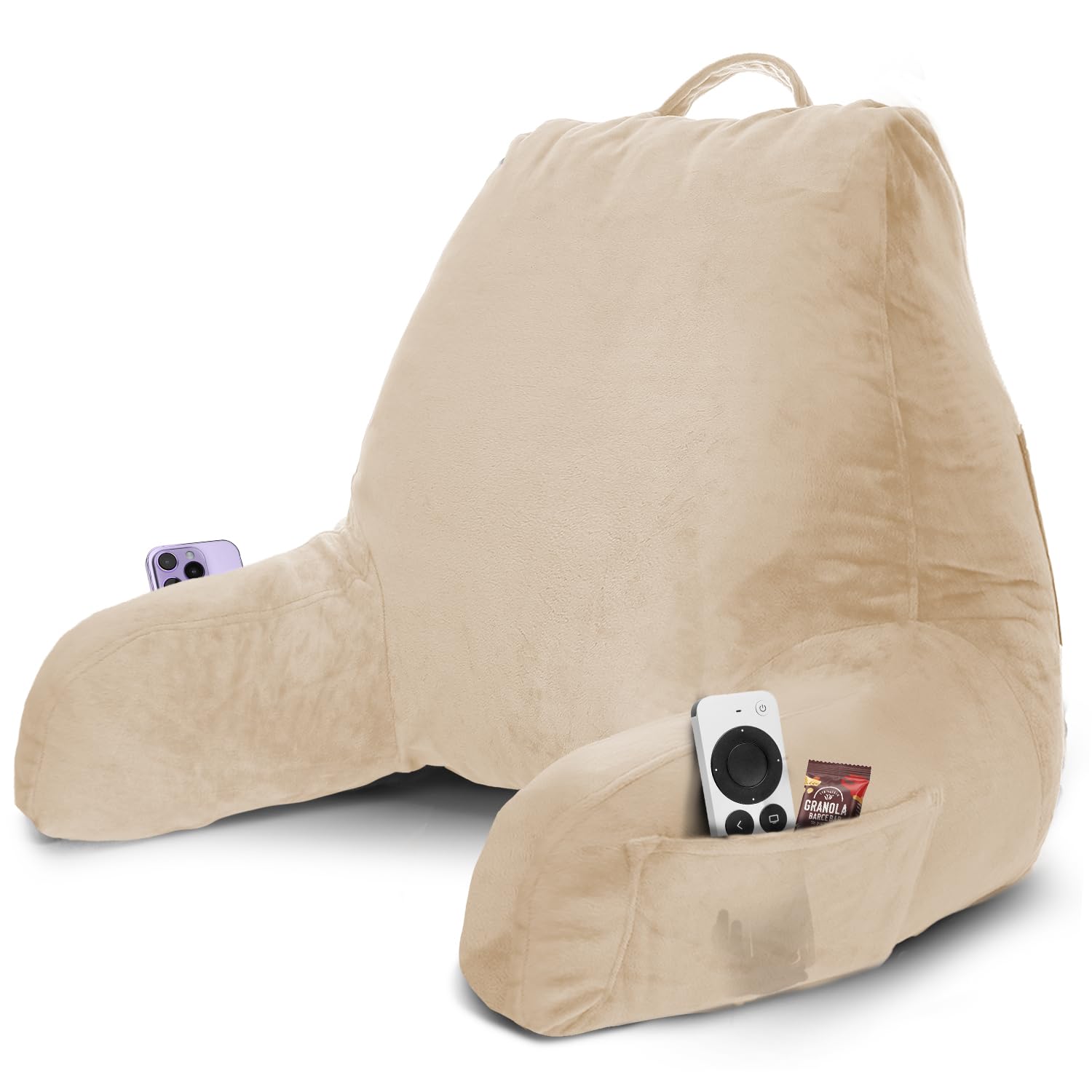 Grand Coussin De Lecture Doux, Pour Dormir Et Pour Le Dossier, Coussin Lombaire Pour S'asseoir