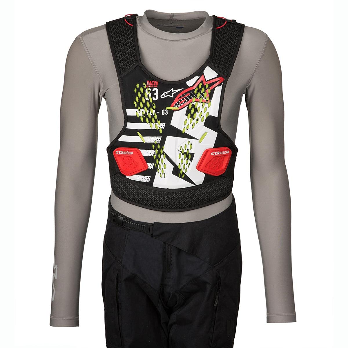 Alpinestars Brustpanzer Sequence Schwarz/Weiß/Rot