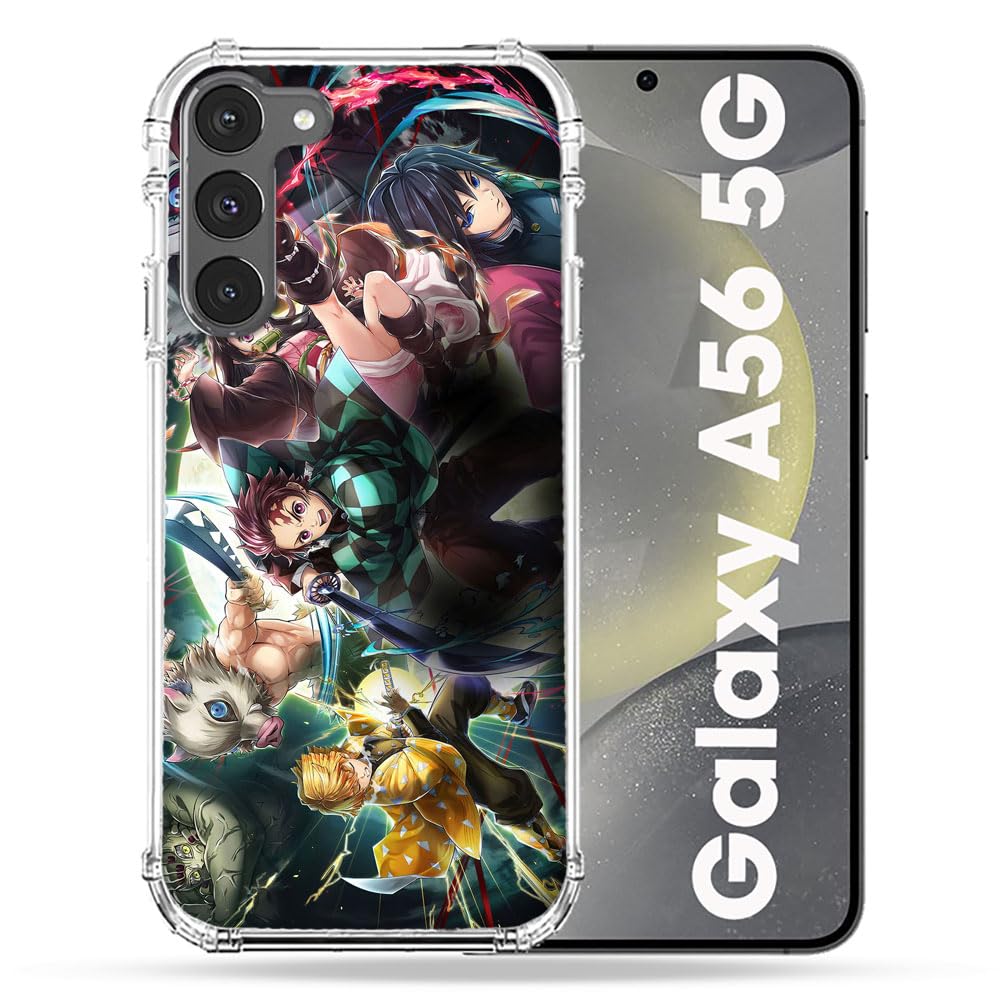 Cokitec Reinforced Case for Samsung Galaxy A56 5G Manga Demon Slayer Group