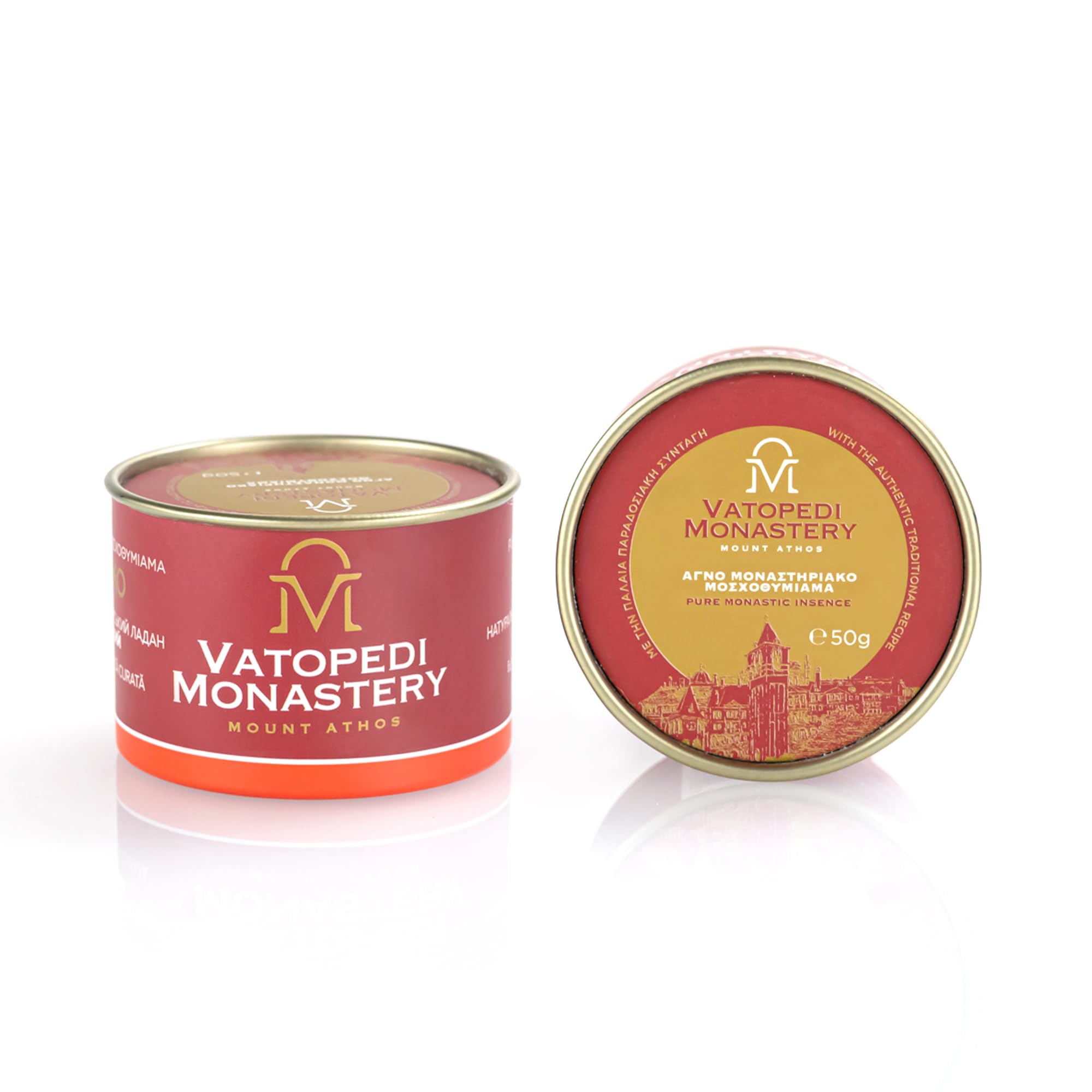 VATOPEDI MONASTERY MOUNT ATHOS Pure Monastic Incense from Mount Athos with The Authentic Traditional Recipe and Cherubic 50gr — image 1