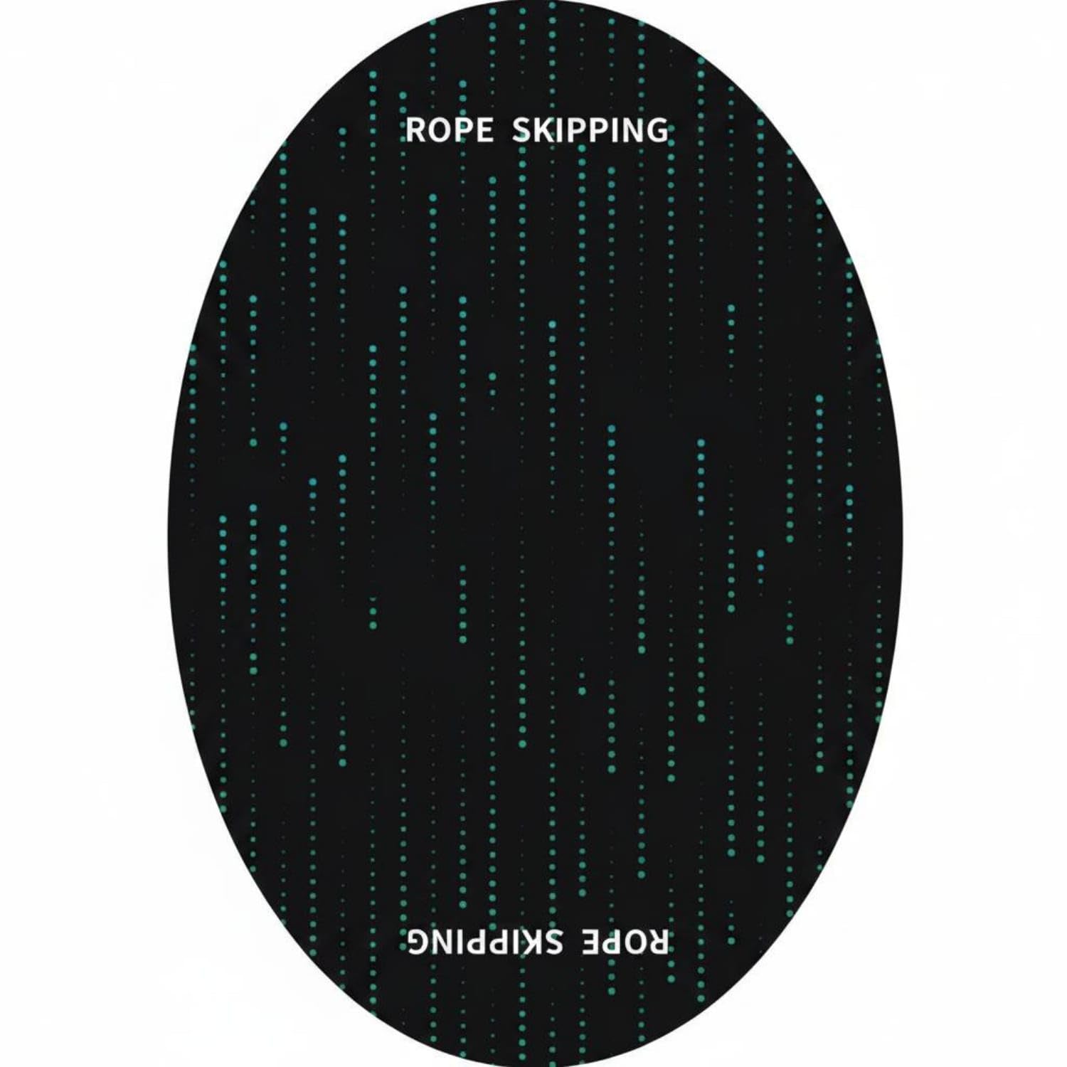BNF® Wear-Resistant Oval Jump Rope Mat Non-Slip Jump Rope Mat Shock-Absorbing Reducing Workout Gear Cushioned for Jumping Workouts, Tyd Starry B-image-16