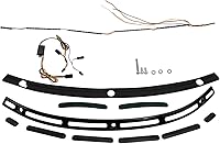 Vista 2 de TCMT Moldura de parabrisas con señal de giro LED para Harley Touring modelos Electra Glide Street Glide Special Ultra Limited Tri Glide 2014-2025