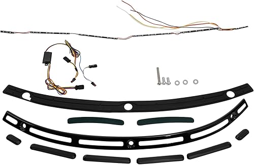 Miniatura 2 de TCMT Moldura de parabrisas con señal de giro LED para Harley Touring modelos Electra Glide Street Glide Special Ultra Limited Tri Glide 2014-2025