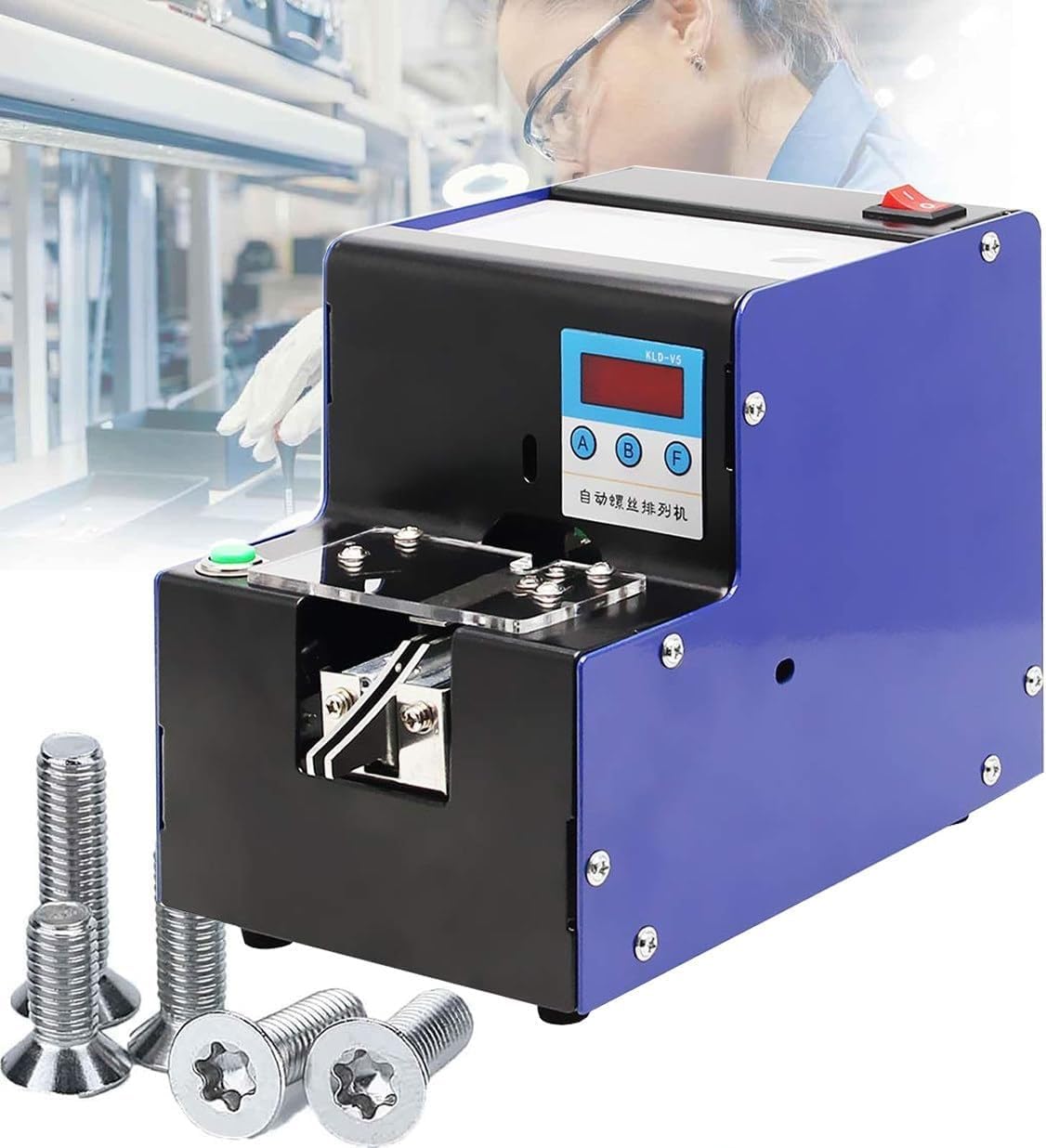 Contatore e Alimentatore a Vite Automatico, Regolabile da 1,0 a 5,0 mm, conteggio efficiente per l'industria dell'imballaggio, Aumenta la produttività e la precisione.,