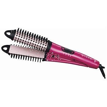 新品未使用　スチームブラシ&ヘアアイロン ピンク スチームブラシ&ヘアアイロン ピンク スチームブラシ&ヘア