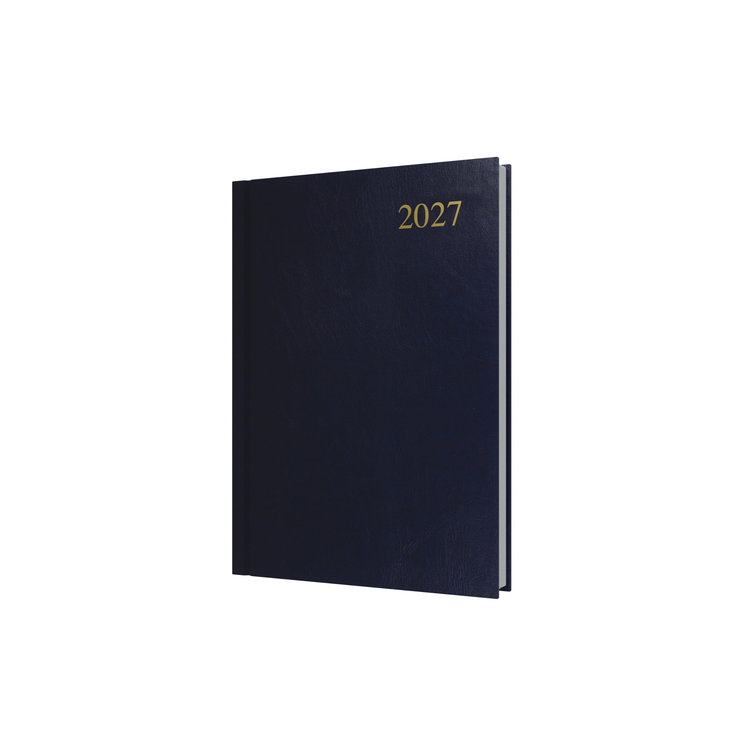 2027 Calendar Year Planner - 12 Month A5 Day-to-Page Diary - Hard Cover in Dark Blue - Collins Debden Essential Range (ESSA51.65-27)