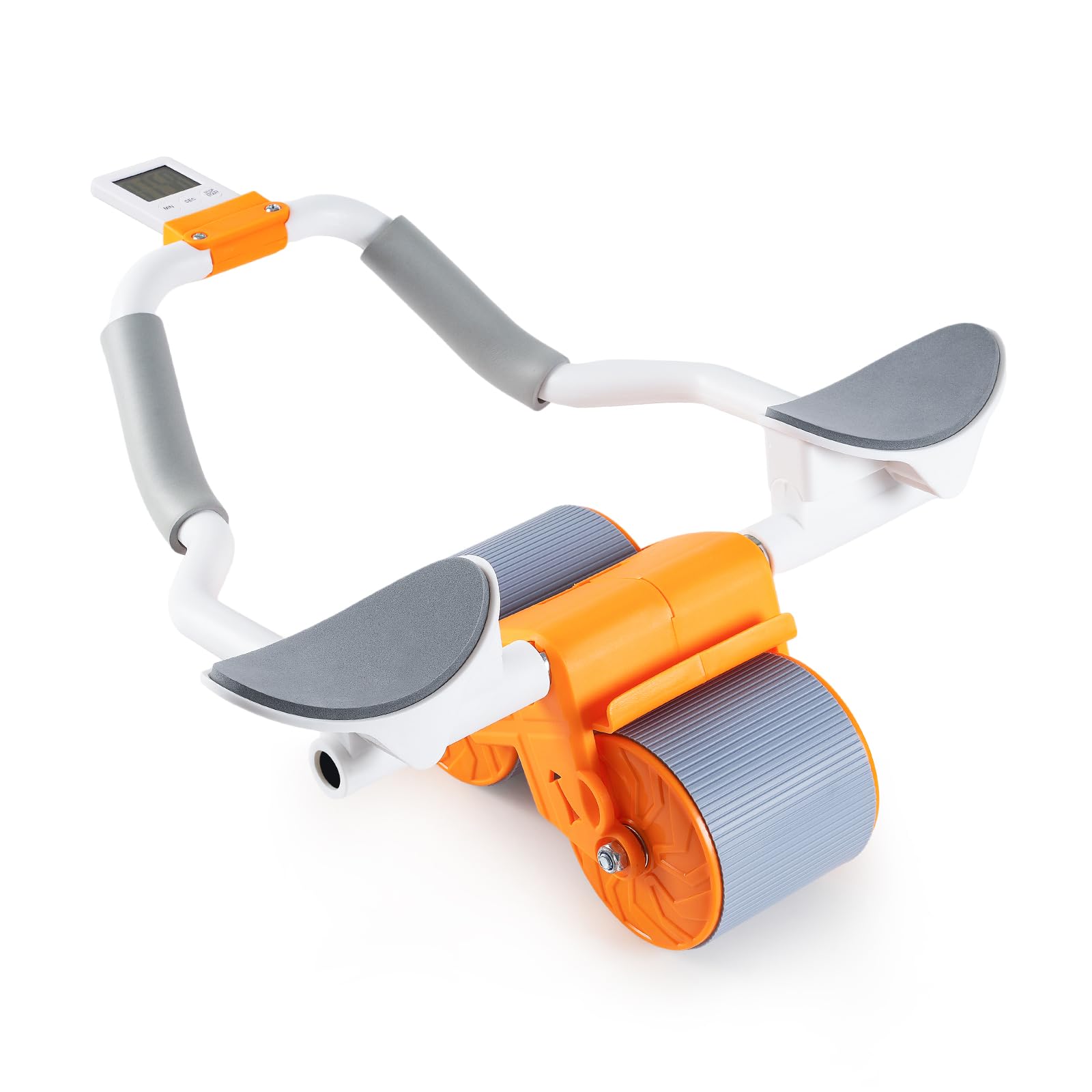 Photo 1 of Automatic Rebound Abdominal Wheel Kit with Elbow Support and Timer, 2023 New Auto Rebound Ab Roller Wheel, Ab Wheel Roller for Core Workout, Abb Rollers Abs Exercise Equipment