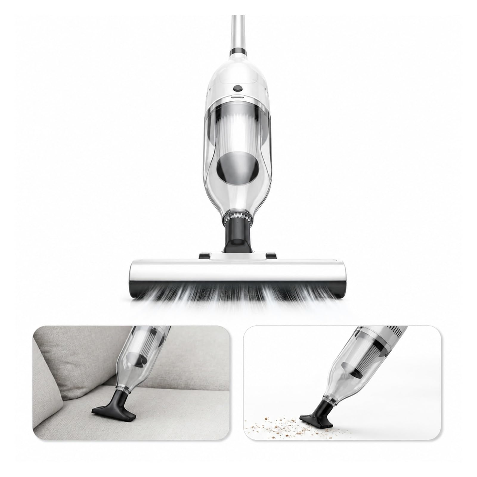 Odkurzacz, Odkurzacz Przewodowy 600 W 20 Kpa do domu/sierści zwierząt/dywanu(WHITE)