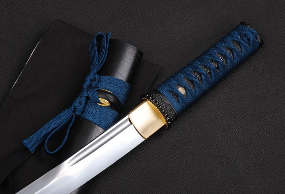 Full Tang Unokubitsukuri Carbon Steel Japanese Samurai Tanto Small Sword : Sports & Outdoors