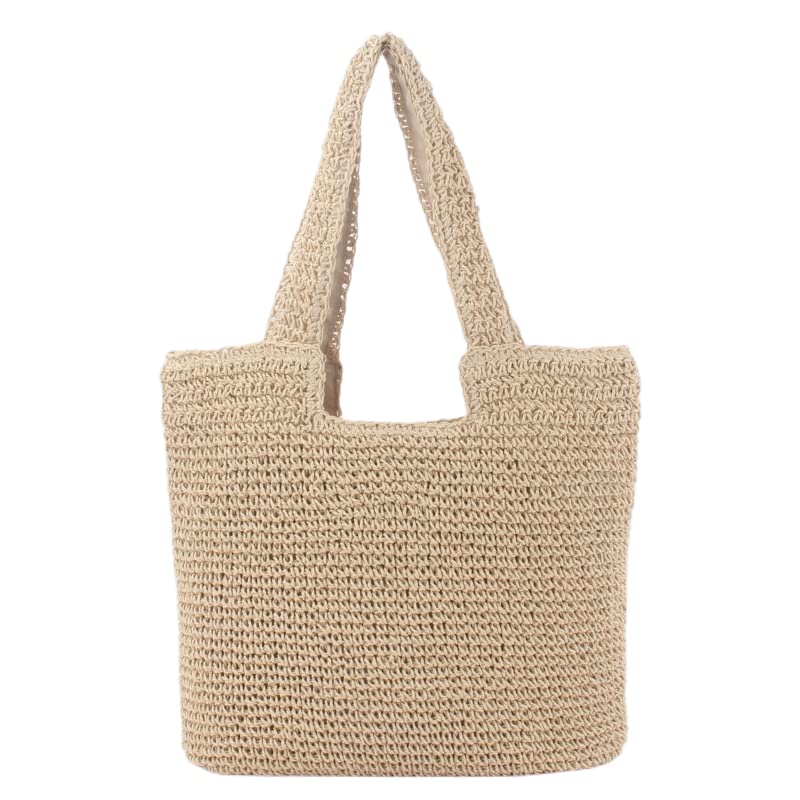 Straw Shoulder Tote Bag For Women Woven Beach Tote Bag