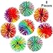 Produktbild 8 Stücke Affe Stringy Balls Sensory Fidget Stringy Balls Weiche Regenbogen Pom Bouncy Stress Balls mit Aufbewahrungstasche, Mehrfarbig (8 Stücke)