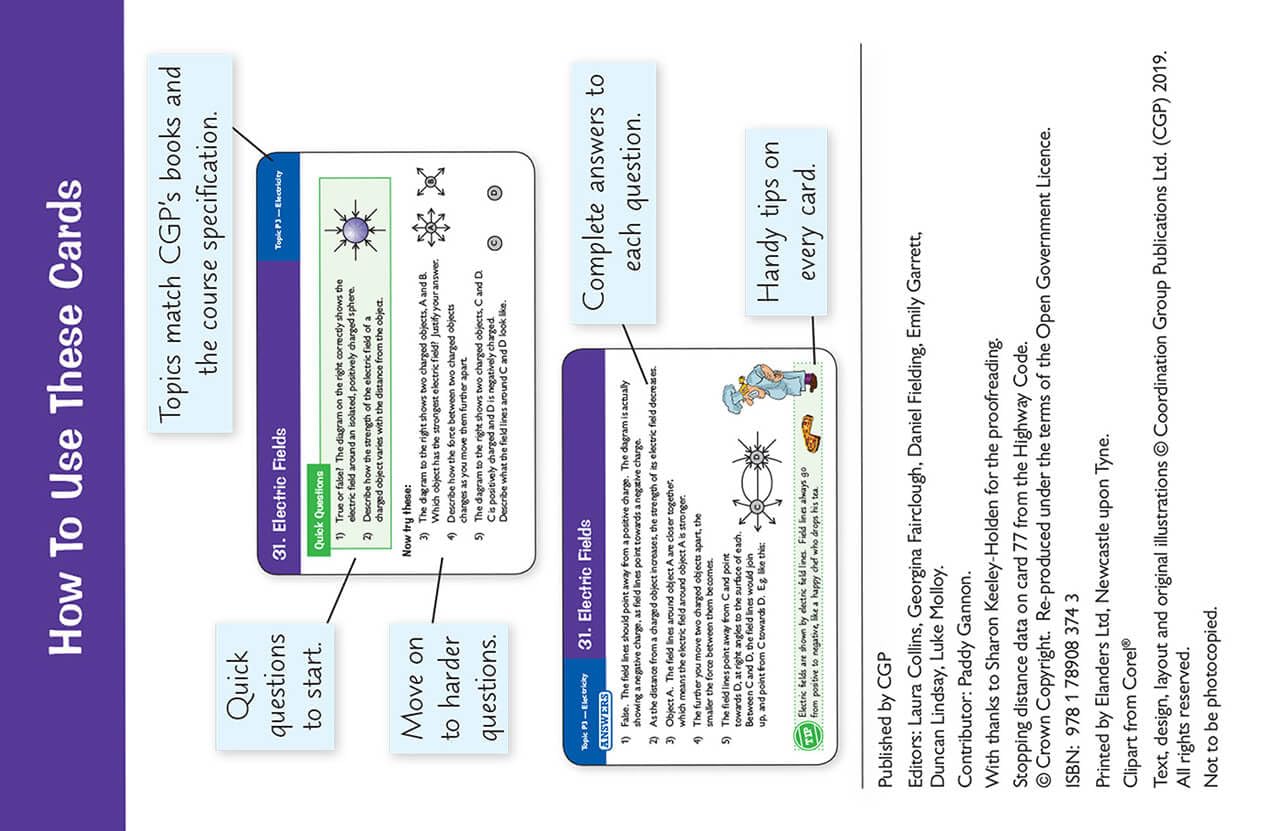 GCSE Physics OCR Gateway Revision Question Cards