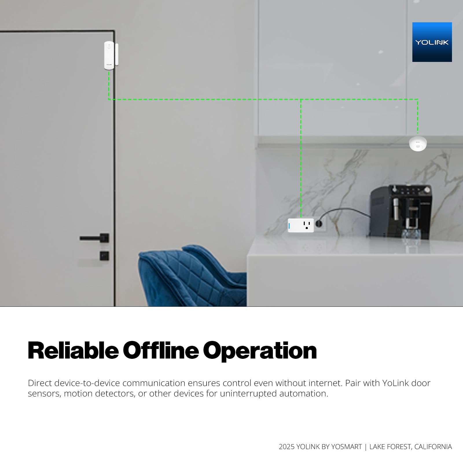 YoLink Plug Mini Ultra-Compact Smart Outlet with Over-Temperature Protection Precision Scheduling 1 4 Mile LoRa Range Alexa Google — view 8