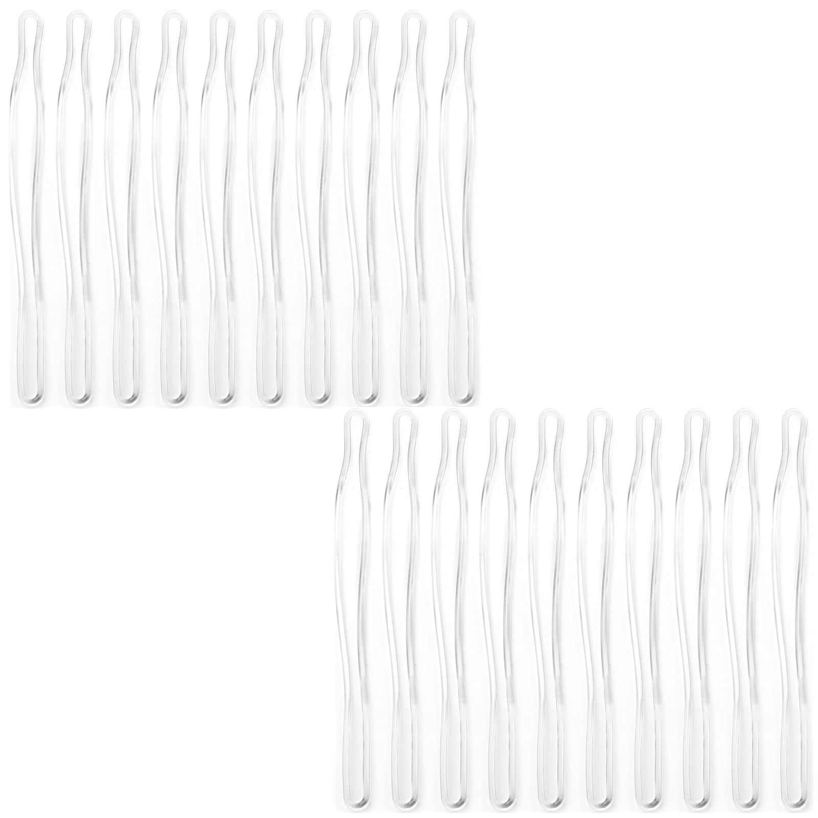 20 Pcs Luggage Tag Loop Straps Transparent Name Tag Loop Travel Luggage Loops Suitcase Label Fastener for Bag Tags ID Card Badge Holders Insert Bags,