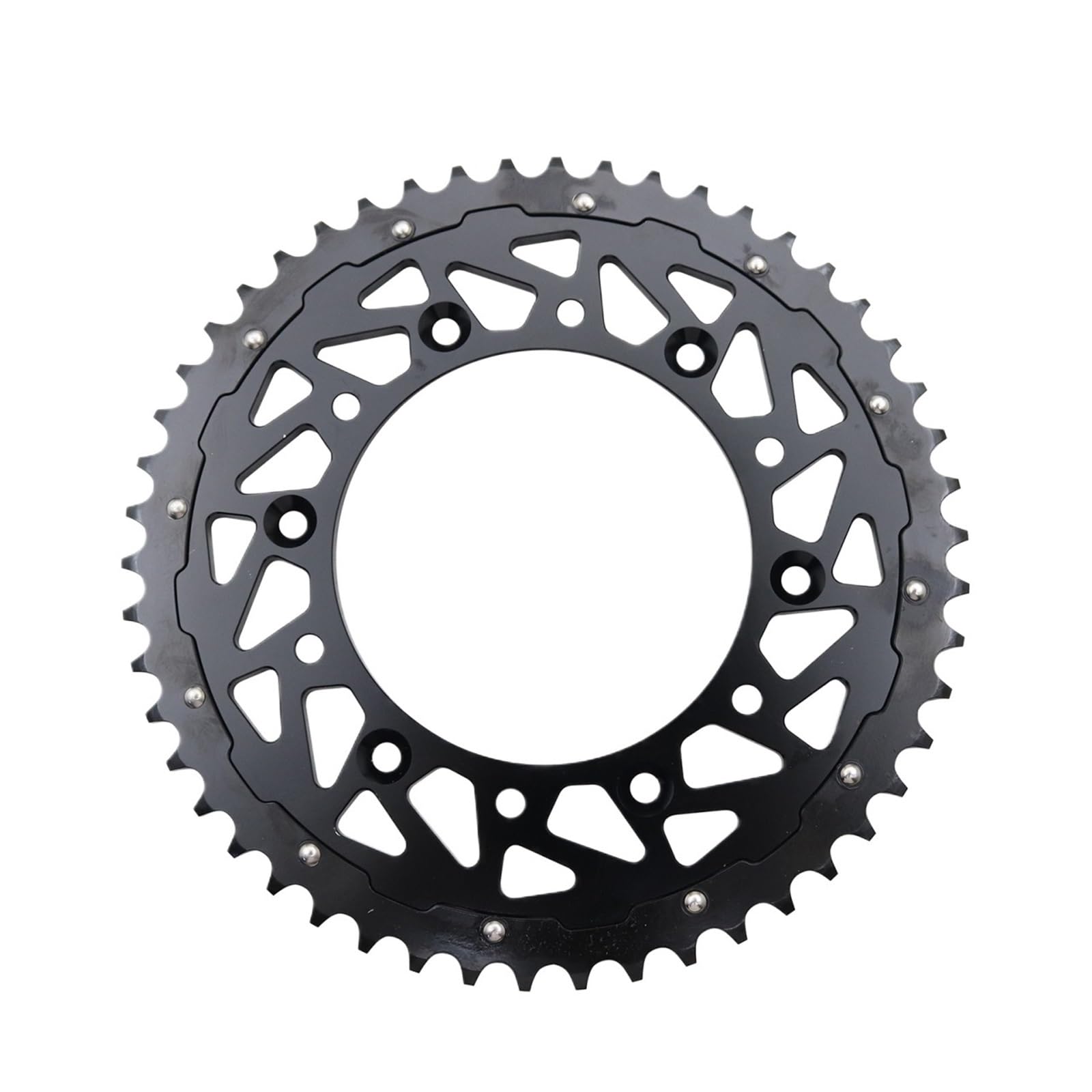 NKURTPC Motorcycle Sprocket Fit For EXC EXCF SX SXF XC XCF XCW XCFW SMR 125-530 50T 52T Motorcycle Rear Chain Sprocket(Black 52T)