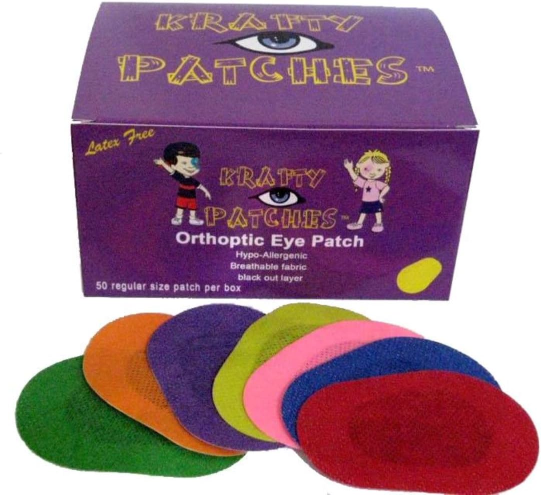 Eye Patches for Kids Latex Free Regular Size 100 Unisex Eye Patches & Fun Stickers