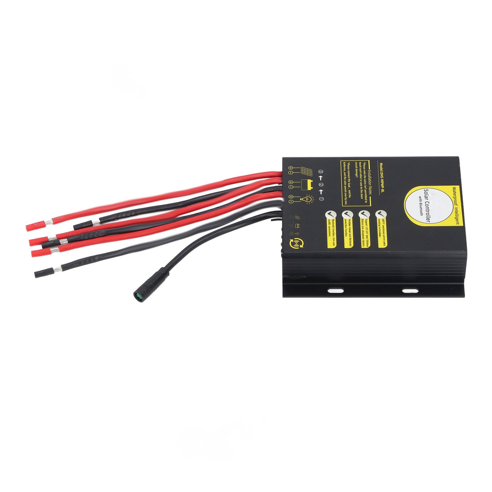 Controlador de Carga Solar MPPT, Regulador de Panel Solar Bluetooth de 12 V 24 V 20 A con Monitoreo en Tiempo Real de Aplicación, para Universal de Batería de Litio, Ideal para Energía