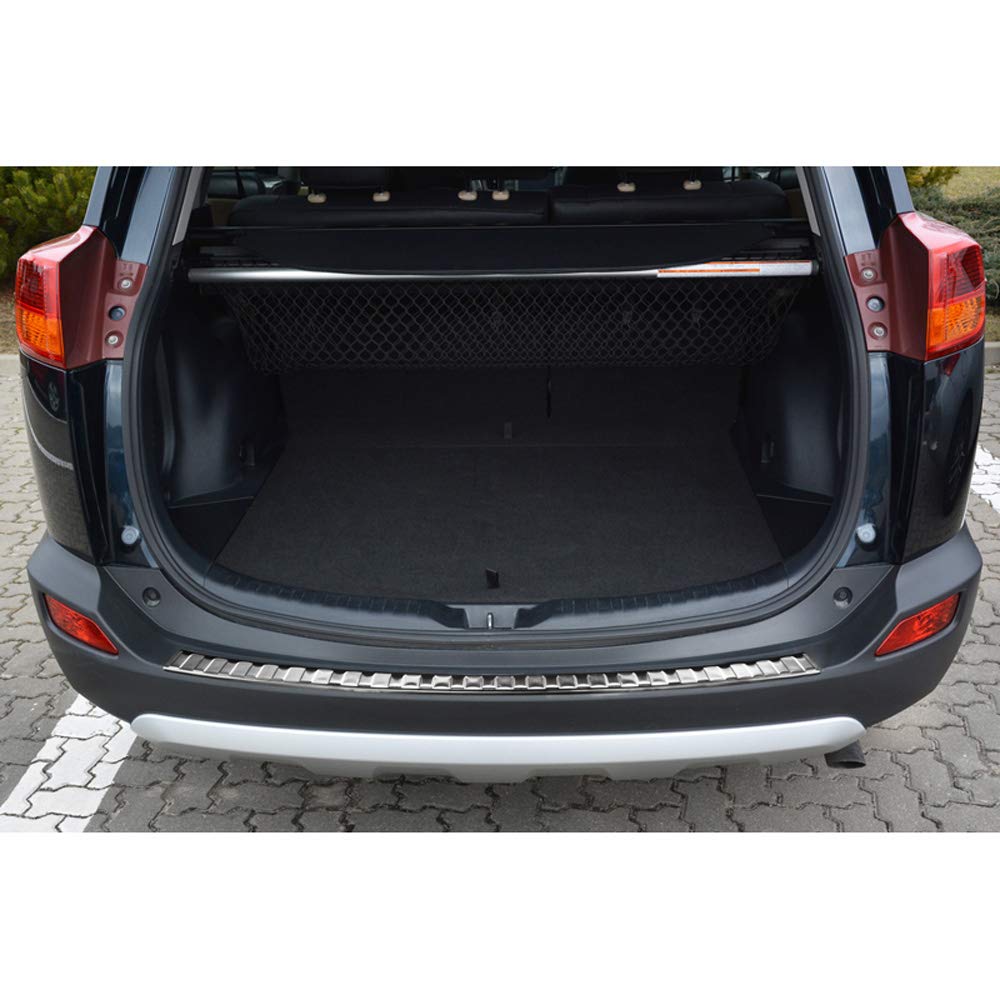 Avisa Schwarz Edelstahl Heckstoßstangenschutz Kompatibel Mit Peugeot Traveller/Citroën Spacetourer/Toyota Pro-Ace 2016- 'Ribs'