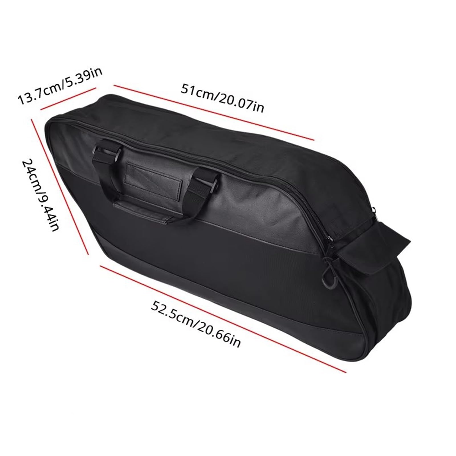 Borsa Laterale Per Moto Per Electra Glide Classic (EFI) - FLHTC Borsa Sella Per Moto Nera Per Portapacchi Morbida(1 PCS)