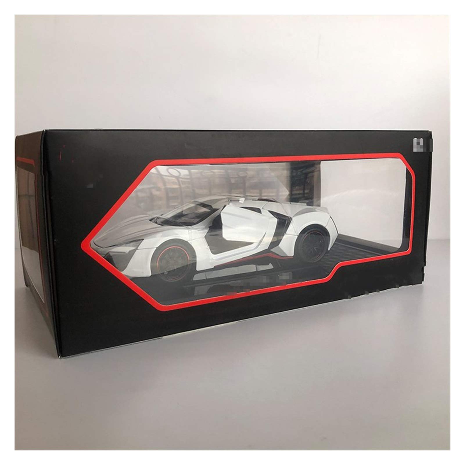 Casting Car Model 1/24 Scale Alloy For Supercar For Lycan Model T-oy Car Metal Die Cast Sports Vehicle Sound Light Pull Back Kids Collection Gifts for Kids Gift (Color : Wwbox)