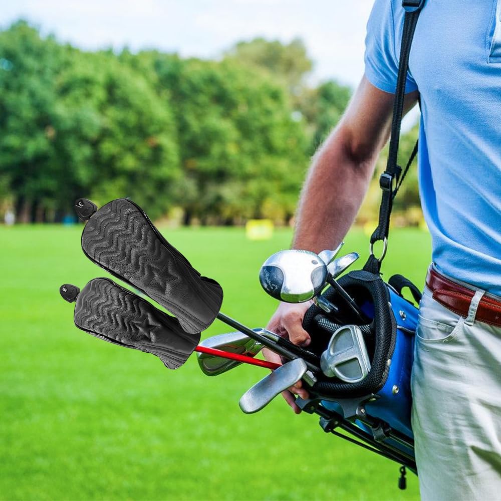 Pokrowce na głowę kija golfowego, 1/3 szt. żelazne pokrowce na kije miękkie poliuretanowe pokrowce na głowę miotacza golfowego dla praworęcznych i leworęcznych golfisty