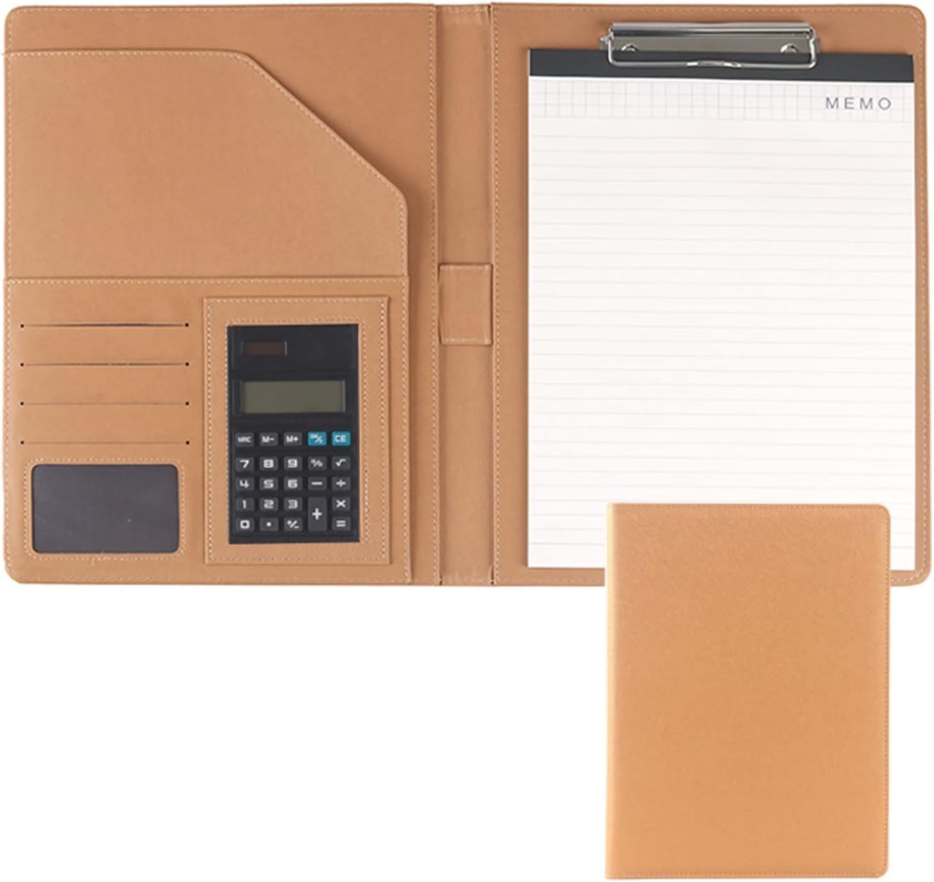 VHJdtE Folder, A4 Conference Clipboard Foldover with Cover Writing Work Folio Refillable Organiser(Geel)