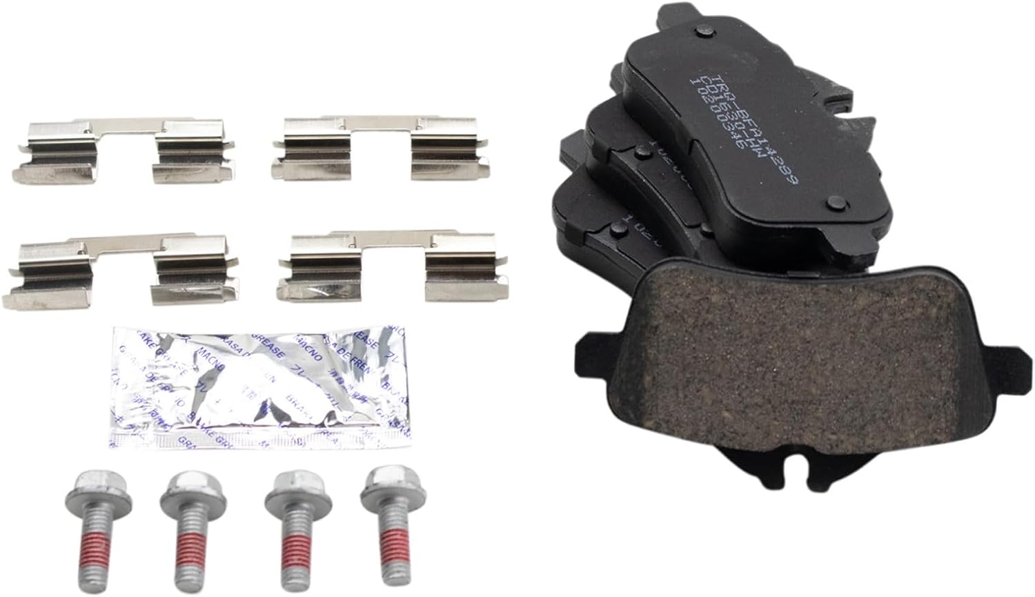 Rear Ceramic Brake Pad Set Compatible with Mercedes Benz CLA45 GL350 GLE400